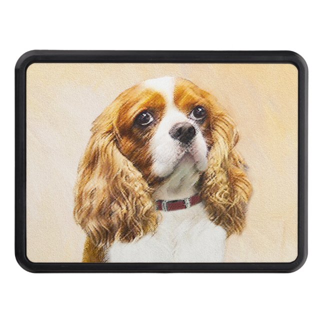 Cavalier King Charles Spaniel Original Painting Hitch Cover (Front)