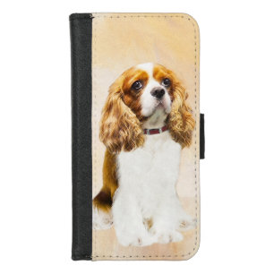 Cavalier King Charles Spaniel Original Painting iPhone 8/7 Wallet Case