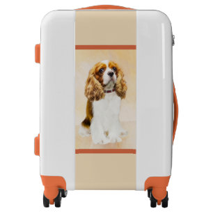 Cavalier King Charles Spaniel Original Painting Luggage