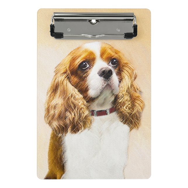 Cavalier King Charles Spaniel Original Painting Mini Clipboard (Front)
