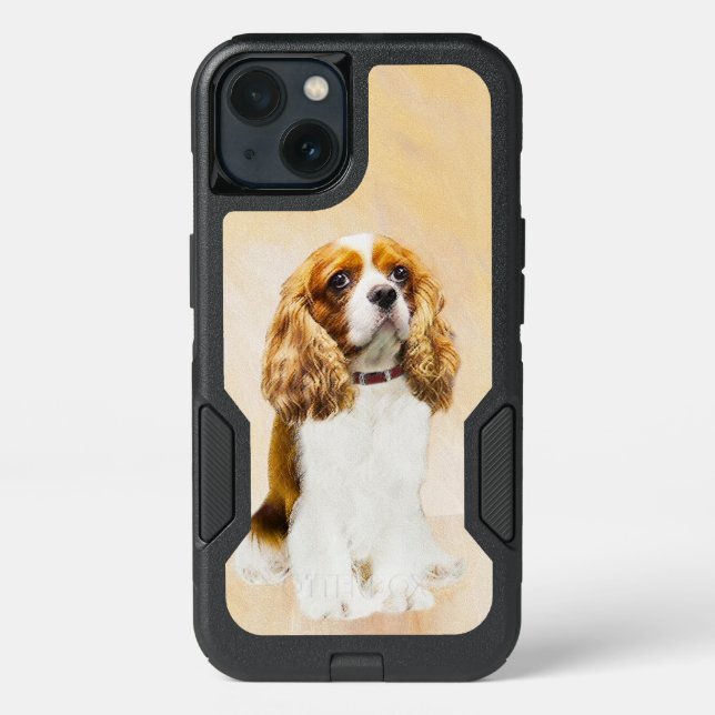 Cavalier King Charles Spaniel Original Painting Otterbox iPhone Case (Back)