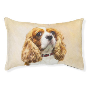 Cavalier King Charles Spaniel Original Painting Pet Bed