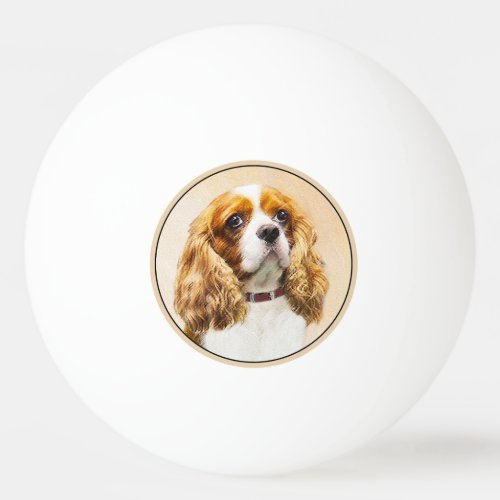 Cavalier King Charles Spaniel Original Painting Ping Pong Ball