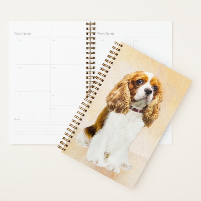 Cavalier King Charles Spaniel Original Painting Planner (Display)