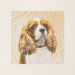 Cavalier King Charles Spaniel Original Painting Scarf<br><div class="desc">Cavalier King Charles Spaniel dog portrait, original painting. We specialize in cute and funny original art. Buy this for yourself or as a great gift for your Cavalier King Charles Spaniel loving friends. Be creative - click on CUSTOMIZE to add/remove/change text, resize the picture, change colors or anything else the...</div>