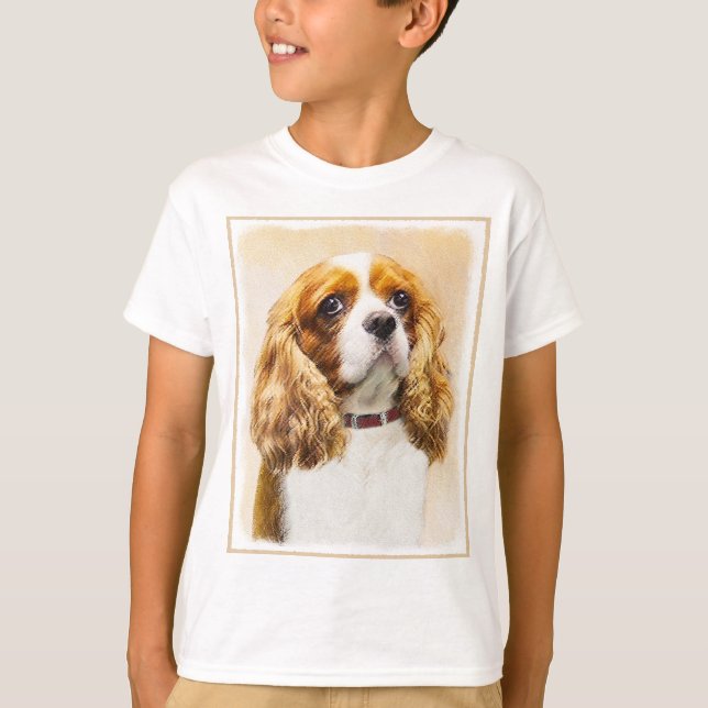 Cavalier King Charles Spaniel Original Painting T-Shirt (Front)