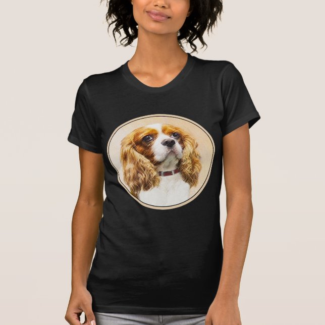 Cavalier King Charles Spaniel Original Painting T-Shirt (Front)
