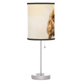 Cavalier King Charles Spaniel Original Painting Table Lamp (Left)