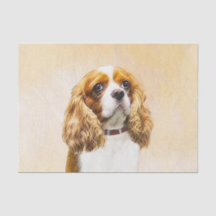 Cavalier King Charles Spaniel Original Painting Tissue Paper