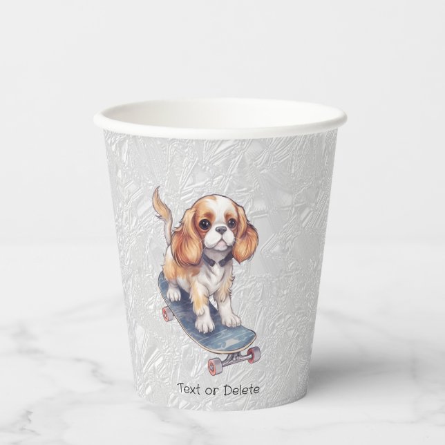Cavalier King Charles Spaniel Paper Cups (Front)