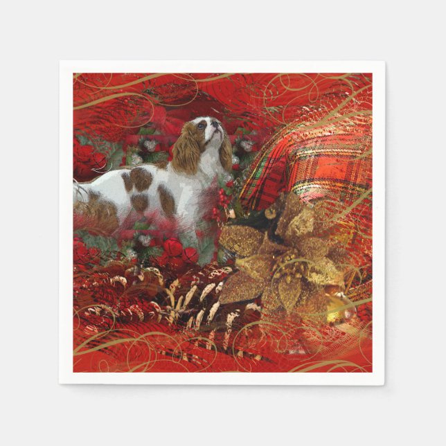 Cavalier King Charles Spaniel Paper Napkins (Front)