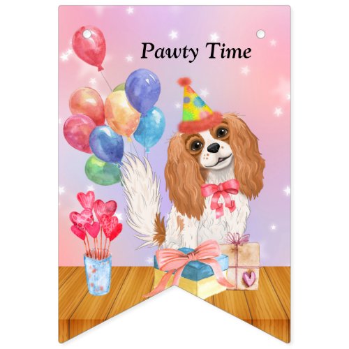 Cavalier King Charles Spaniel Party Banner