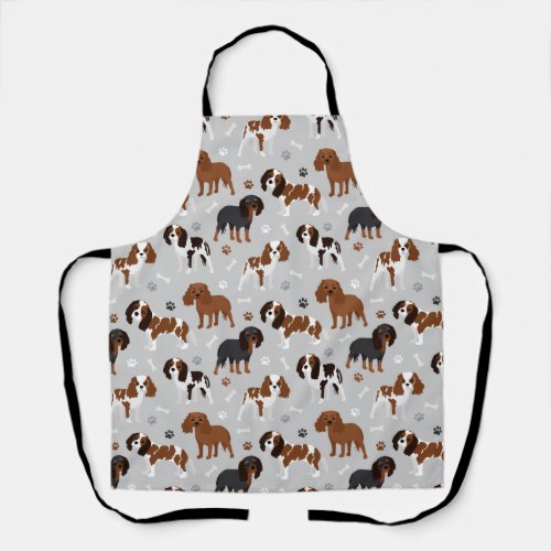 Cavalier King Charles Spaniel Paws and Bones Apron