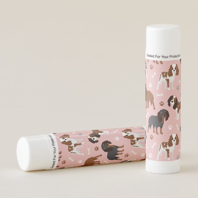 Cavalier King Charles Spaniel Paws and Bones Lip B Balm (Front)