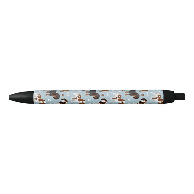 Cavalier King Charles Spaniel Paws and Bones Pen (Front)