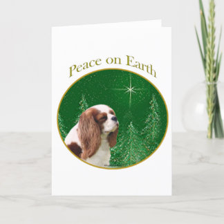 Cavalier King Charles Spaniel Peace Holiday Card