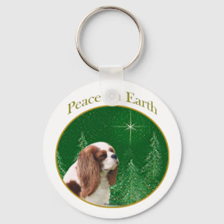 Cavalier King Charles Spaniel Peace Keychain