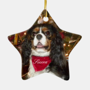 Cavalier King Charles Spaniel Christmas Ornaments | Zazzle - 100% ...
