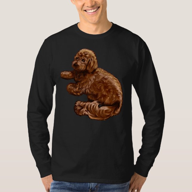 Cavalier King Charles Spaniel Poodle Cavapoo Puppy T-Shirt (Front)