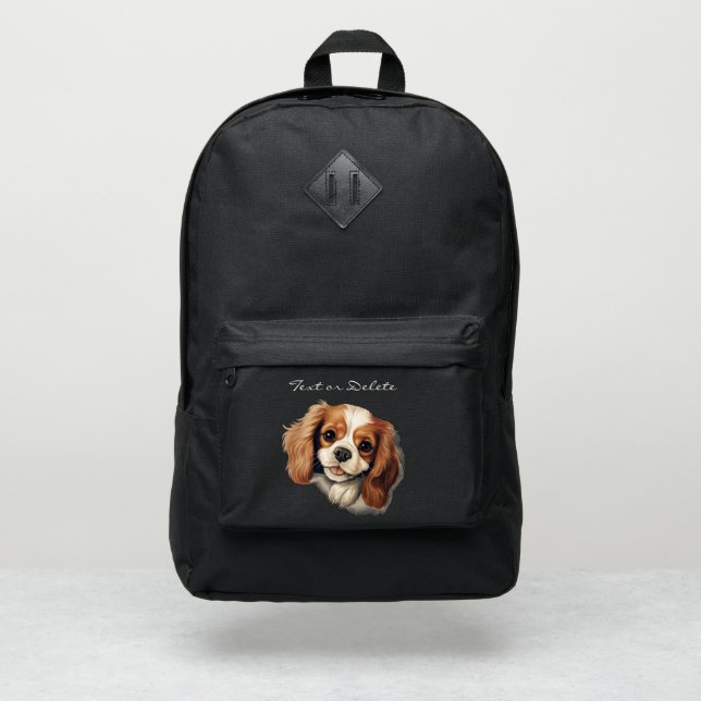 Cavalier King Charles Spaniel Port Authority® Backpack (Front)