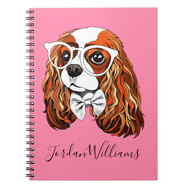 Cavalier King Charles Spaniel Portrait | Add Your  Notebook (Front)
