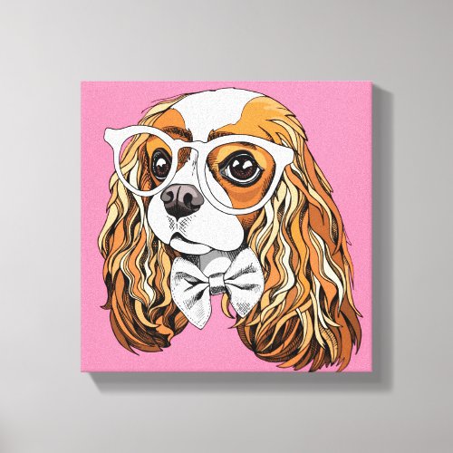 Cavalier King Charles Spaniel Portrait Canvas Print