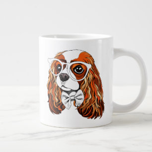 Cavalier King Charles Spaniel Portrait Giant Coffee Mug