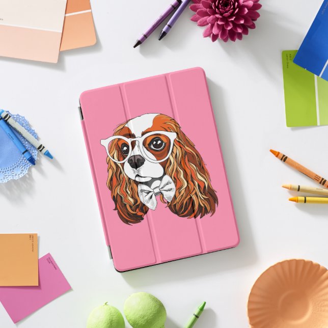 Cavalier King Charles Spaniel Portrait iPad Pro Cover (Desk)