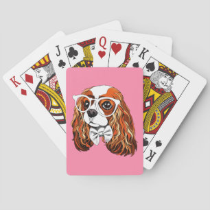 Cavalier King Charles Spaniel Portrait Poker Cards