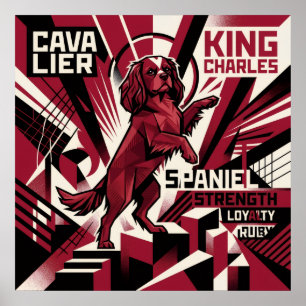 Cavalier King Charles Spaniel Propaganda Poster