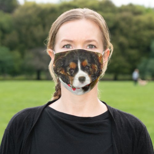 Cavalier King Charles Spaniel Puppy Cute Adult Cloth Face Mask