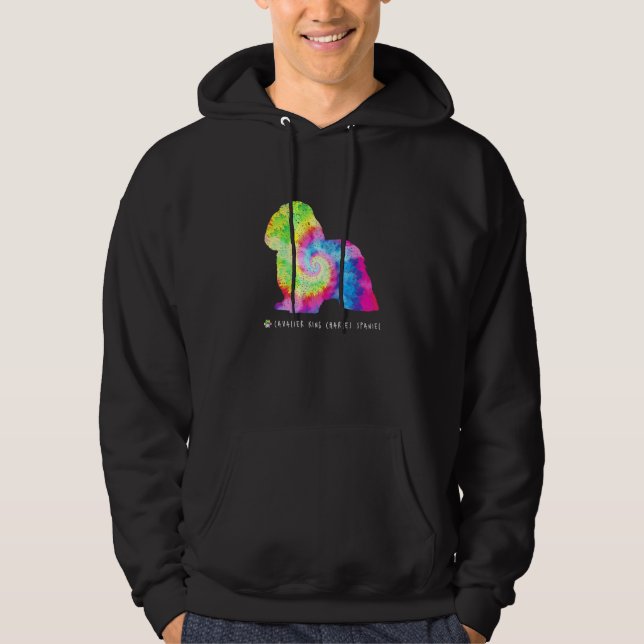 Cavalier King Charles Spaniel Puppy Pet Dog Hippy  Hoodie (Front)