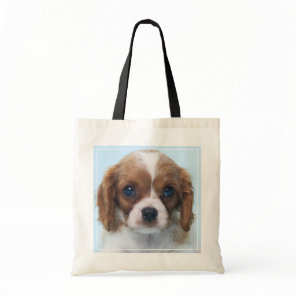 Cavalier King Charles Spaniel Puppy Tote Bag