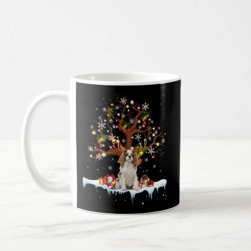 Cavalier King Charles Spaniel Reindeer Ornats Coffee Mug