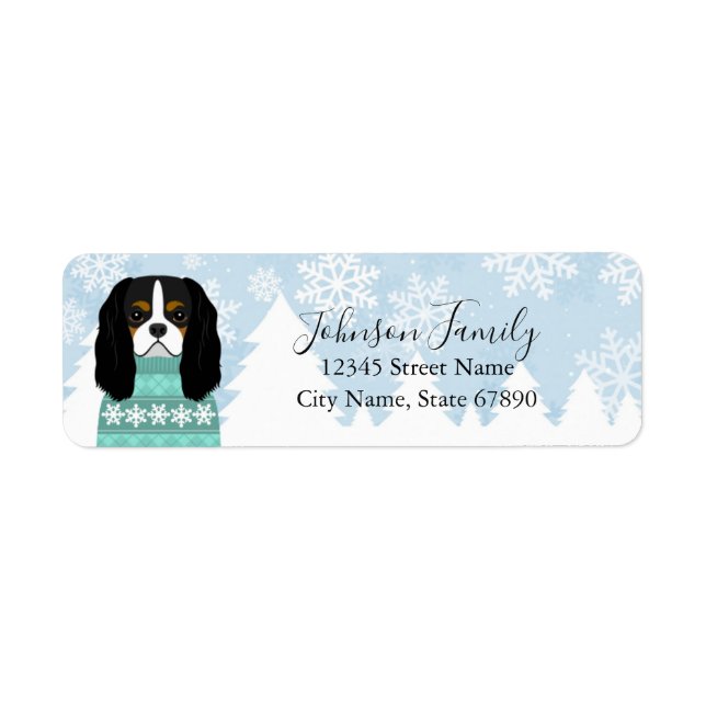 Cavalier King Charles Spaniel Return Address Label (Front)