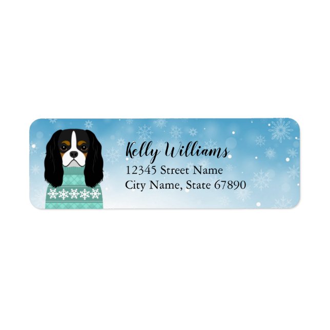 Cavalier King Charles Spaniel Return Address Label (Front)
