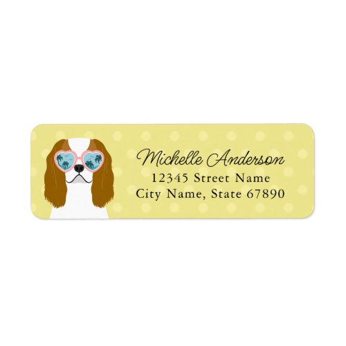 Cavalier King Charles Spaniel Return Address Label