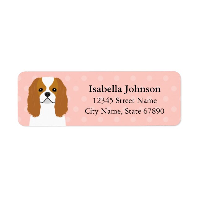 Cavalier King Charles Spaniel Return Address Label (Front)