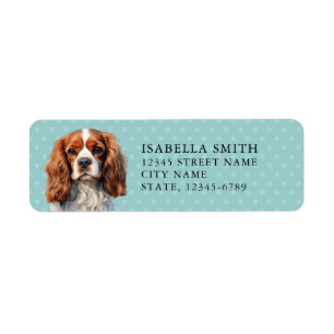 Cavalier King Charles Spaniel Return Address Label