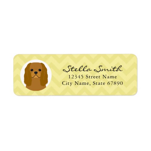 Cavalier King Charles Spaniel Return Address Label