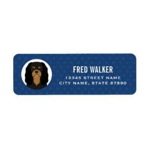 Cavalier King Charles Spaniel Return Address Label