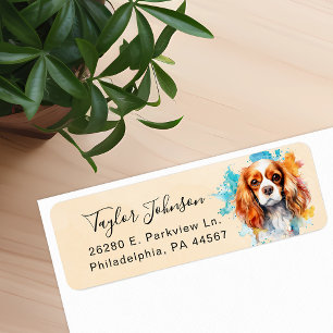 Cavalier King Charles Spaniel Return Address Label