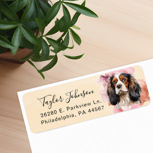 Cavalier King Charles Spaniel Return Address Label