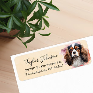 Cavalier King Charles Spaniel Return Address Label