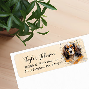 Cavalier King Charles Spaniel Return Address Label