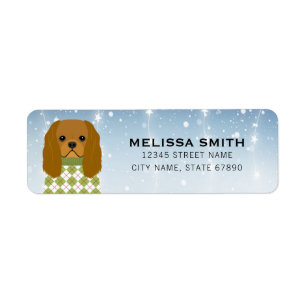 Cavalier King Charles Spaniel Return Address Label