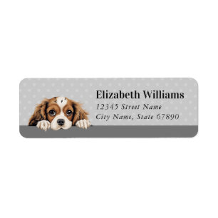 Cavalier King Charles Spaniel Return Address Label