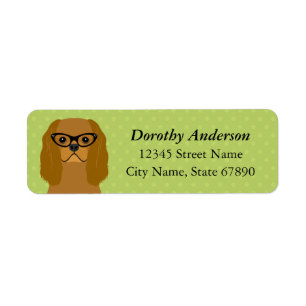 Cavalier King Charles Spaniel Return Address Label