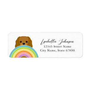 Cavalier King Charles Spaniel Return Address Label