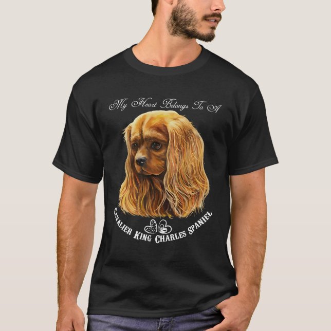 Cavalier King Charles Spaniel Ruby Cavalier King C T-Shirt (Front)